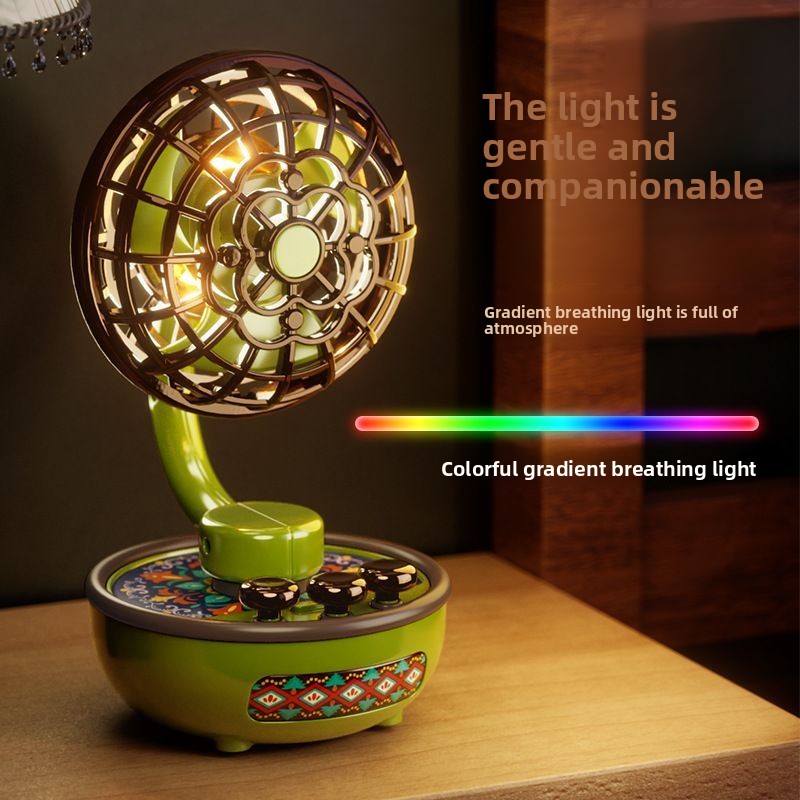 Usb Fan Silent - Portable Retro Silent Desktop Fan USB