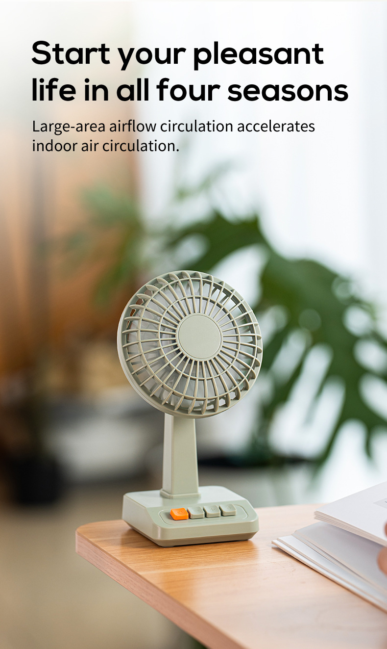 2026 New Retro Desktop Fan Por - Usb Fan Silent 评论和价格