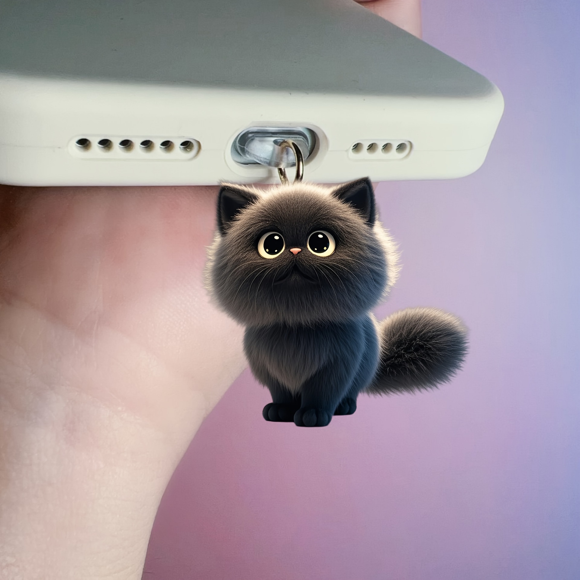 2D Flat Acrylic Cute Dust Plug - Tech Accessories For Iphone 评论和价格