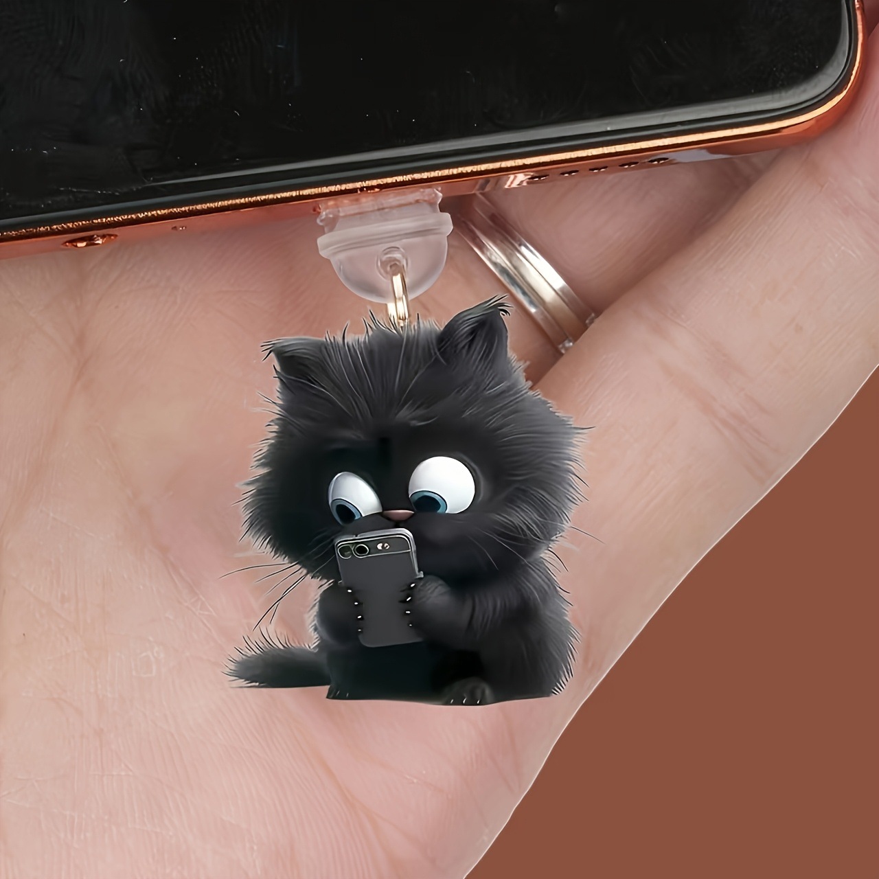 2D Flat Acrylic Cute Dust Plug - Tech Accessories For Iphone 评论和价格